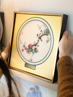 Chinese Silk Embroidery Art | Magpie & Plum Blossom | Custom Corporate & Retirement Gift