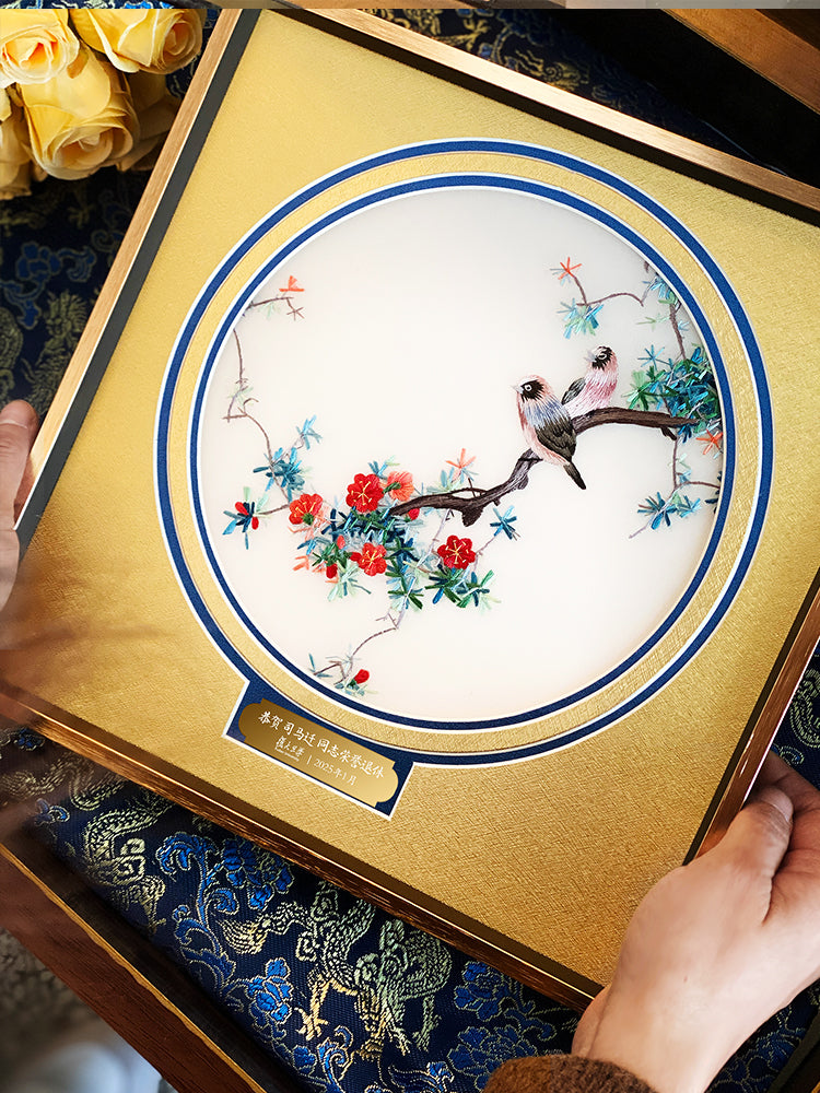 Customizable Corporate Gifts: Chinese Embroidery Decorative Ornaments with Logo