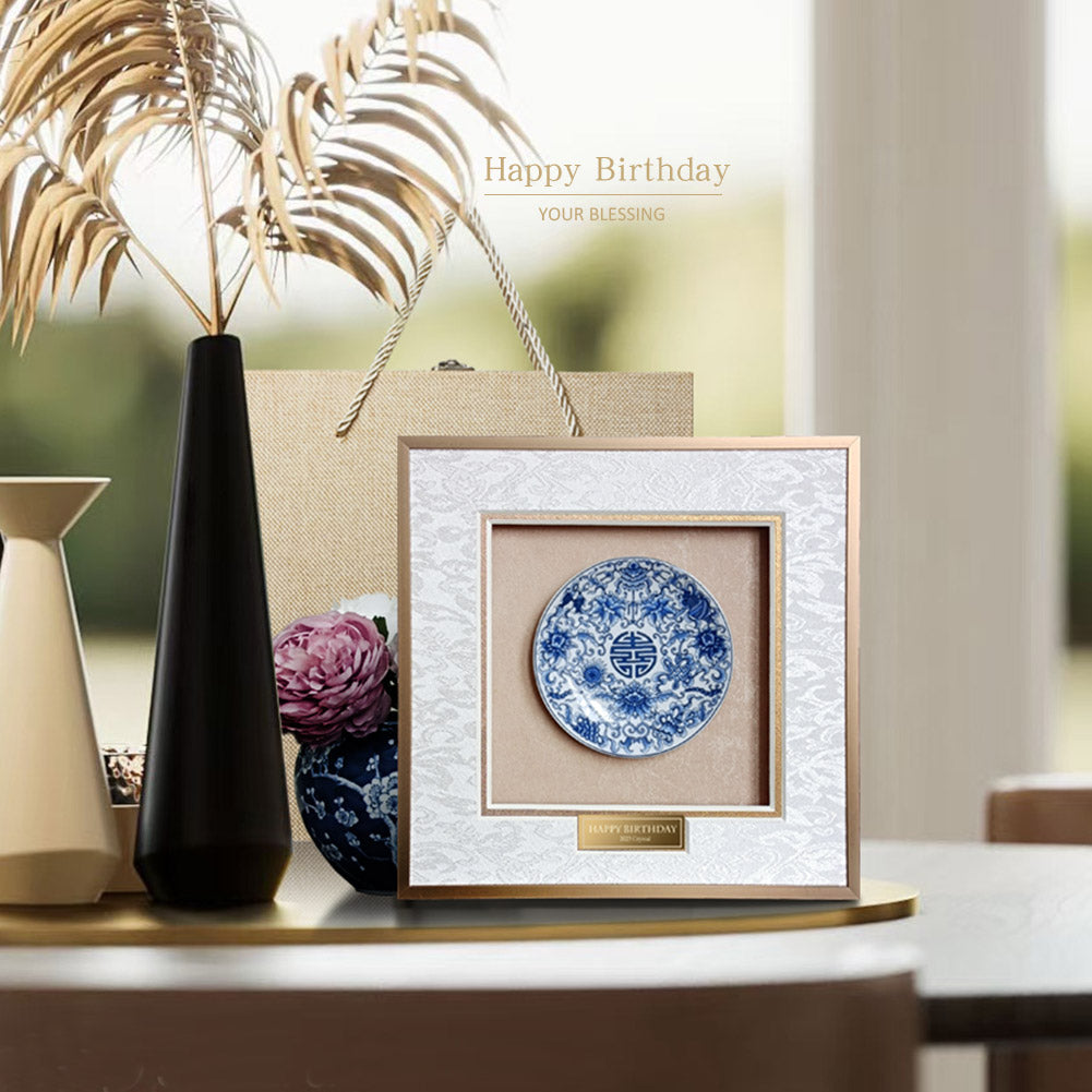 Blue and White Porcelain Decorative Gift Set
