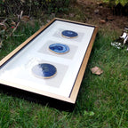 Agate Slice Shadow Box | 33×86 cm | Natural Stone Art | HD Glass
