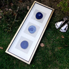 Agate Slice Shadow Box | 33×86 cm | Natural Stone Art | HD Glass