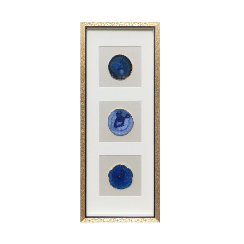 Agate Slice Shadow Box | 33×86 cm | Natural Stone Art | HD Glass