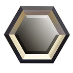 Hexagonal Beveled Wall Mirror | Custom PS Frame | 50×50cm Decorative Mirror