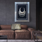 Miao Silver Wall Art | Hand-Hammered Ethnic Luxury | Silver Frame 60×80cm