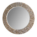 31.5-inch round Capiz Shell Mirror