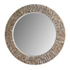 31.5-inch round Capiz Shell Mirror
