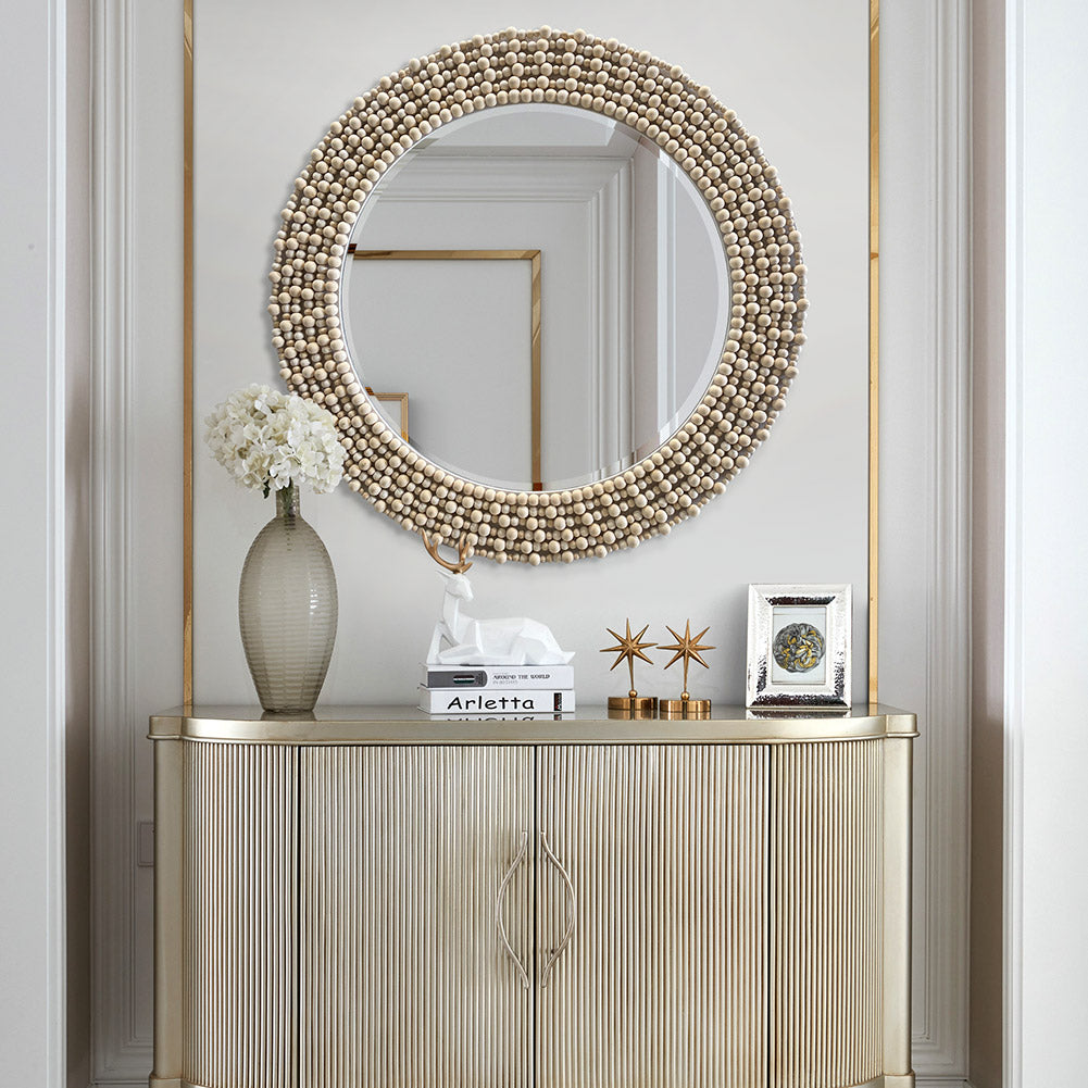 Round Wall Mirror | 80×80 cm | Custom Luxury Decor