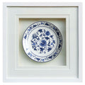 Ceramic Art Shadow Box | 50×50 cm | White Frame | HD Glass