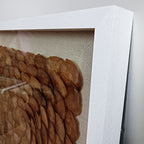 3D Handmade Golden Capiz Shell Shadow Box Wall Sculpture Custom Hotel Lobby Wall Decor