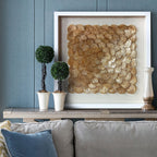 Luxury Capiz Shell Wall Art for Living Room Hotel SPA Interior Decoration