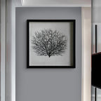 Artificial Sea Fan Coral Shadow Box Wall Art | Custom Framed Coastal Decor