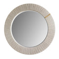 Rope-Wrapped Round Wall Mirror | 80cm | Natural Coastal Decor