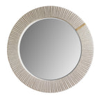 Rope-Wrapped Round Wall Mirror | 80cm | Natural Coastal Decor