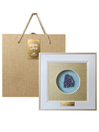 Purple Crystal Shadow Box | Decorative Crystal Display Case with Acrylic Cover