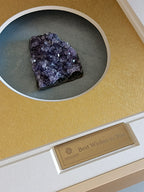 Purple Crystal Shadow Box full product view, elegant crystal art for home and office