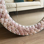 Shell Mosaic Wall Mirror | Custom Color | Luxury Coastal Decor