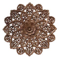 30" Hand-Carved Lotus Wall Art | Zen MDF Wood wall Sculpture for Spa & Meditation Spaces