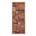 Rosewood Block Mosaic Wall Art – | 50×150cm