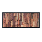 Rosewood Block Mosaic Wall Art – | 50×150cm